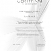 Certyfikat PUW (wzór)