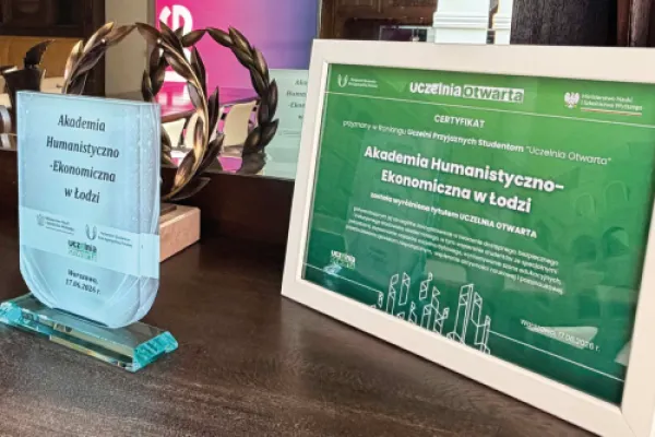2. miejsce w Rankingu „Uczelnia Otwarta 2025"